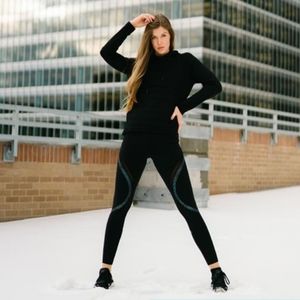 Zyia Black Reflective Serpent Hi-Rise Legging 28"